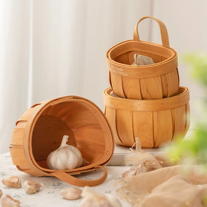 Rustic Wooden Produce & Petal Basket