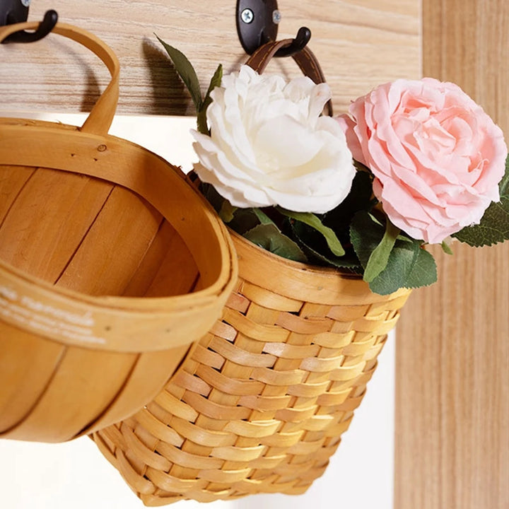 Rustic Wooden Produce & Petal Basket