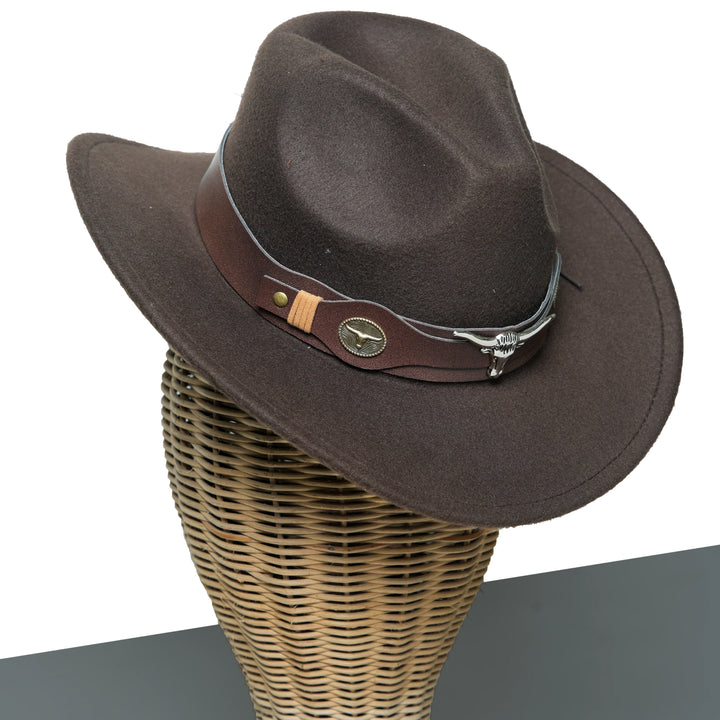 Ox Head Pinched Cowboy Hat