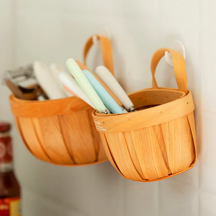 Rustic Wooden Produce & Petal Basket