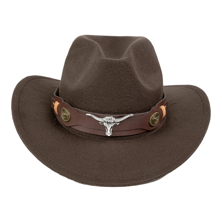 Ox Head Pinched Cowboy Hat