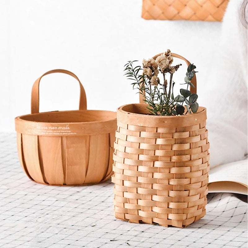 Rustic Wooden Produce & Petal Basket