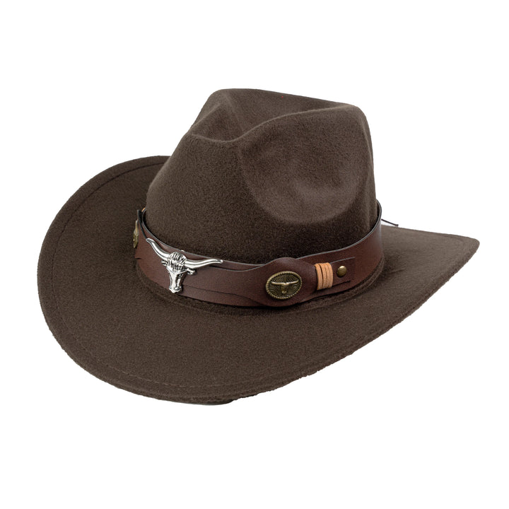 Ox Head Pinched Cowboy Hat