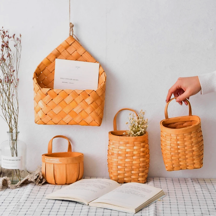 Rustic Wooden Produce & Petal Basket