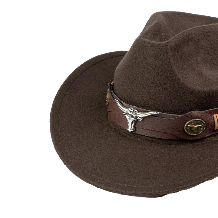 Ox Head Pinched Cowboy Hat