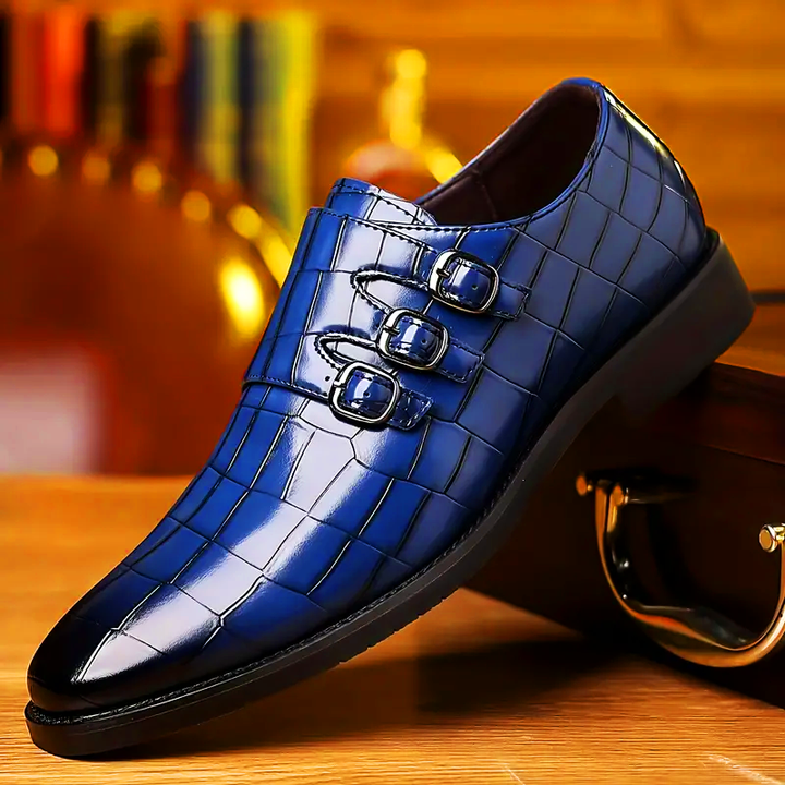 Triple Monk Strap Formal Dress Shoes