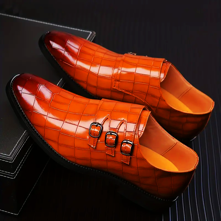 Triple Monk Strap Formal Dress Shoes