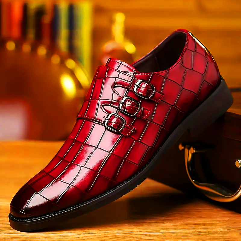 Triple Monk Strap Formal Dress Shoes